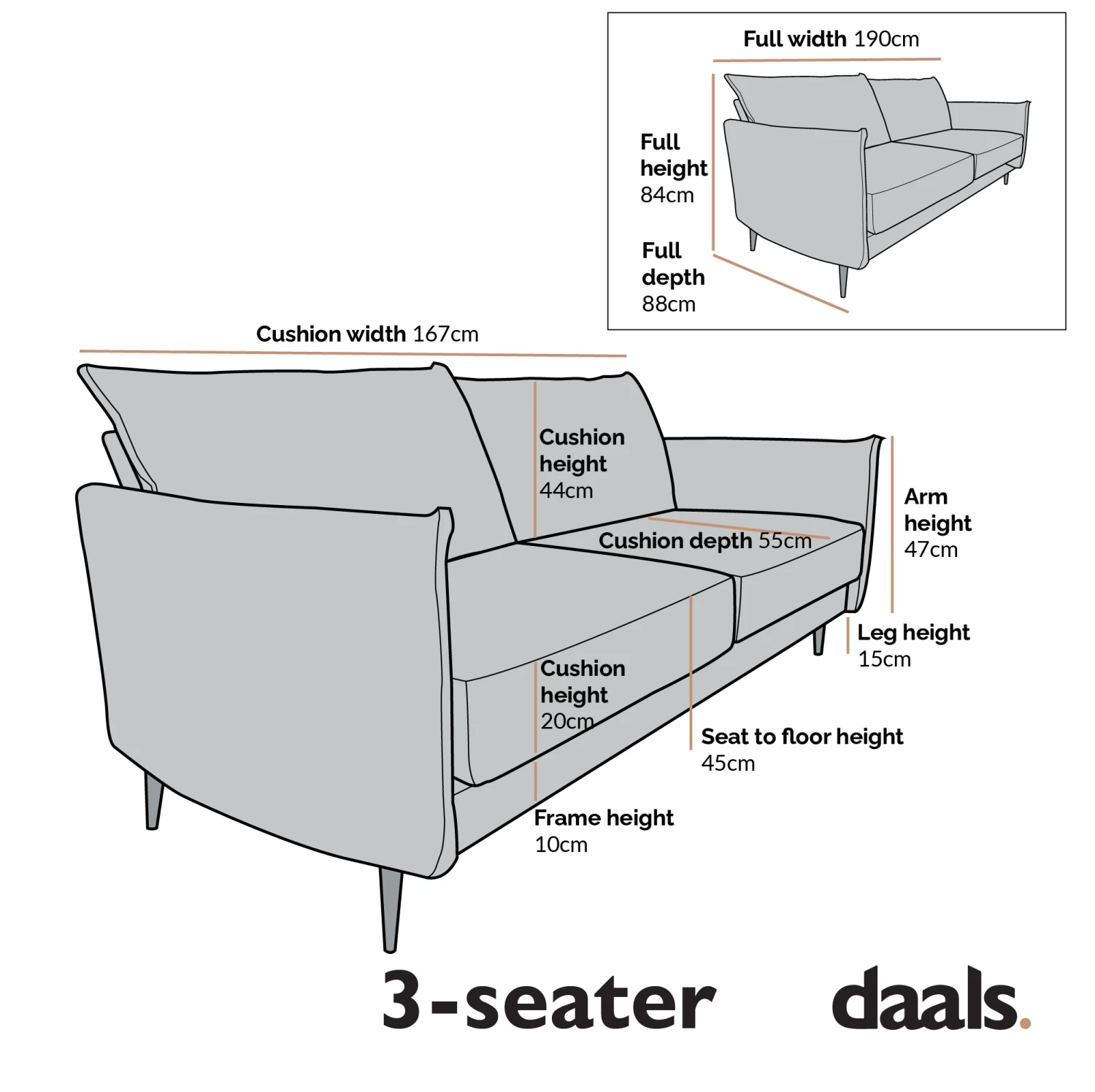 Bari Burnt Ochre Fabric Sofa 13 Bari Burnt Ochre Fabric Sofa - Image 13