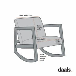 Fyne Ecru Boucle Rocking Armchair With Rattan Armrests -Daals Shop Dimensional Drawings JULY 2022 ACH 38 600x 0e159986 72a2 4e32 a593 7090eed58699