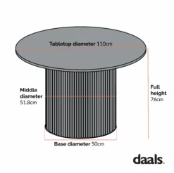 Maru Ceramic Top Silver Oak Pedestal Round Dining Table -Daals Shop Dimensional Drawings MAY 2023 BSD 134 1 9a17fd21 692f 43b7 af44 307f212e4547