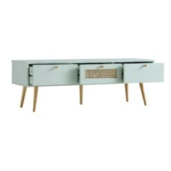 Anya Woven Rattan 3-Drawer TV Unit In Mint 16 Anya Woven Rattan 3-Drawer TV Unit In Mint -Daals Shop FT TV 001 SAGE WB3