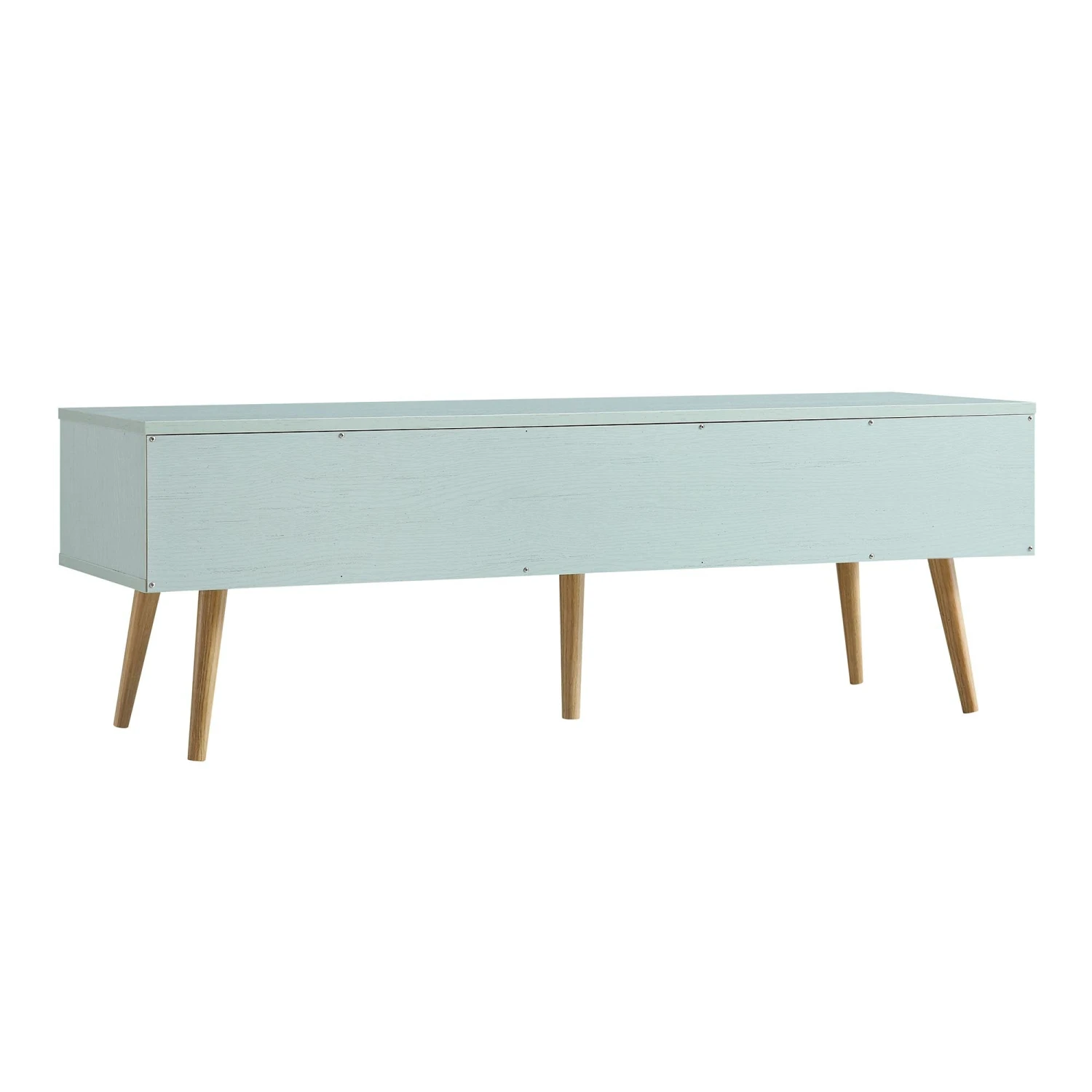 Anya Woven Rattan 3-Drawer TV Unit In Mint 7 Anya Woven Rattan 3-Drawer TV Unit In Mint - Image 7