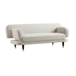 Solna 2-Seater Sofa Bed, Champagne Velvet -Daals Shop GCSF 2277 CHAMP VEL GIF1