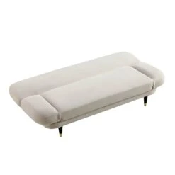 Solna 2-Seater Sofa Bed, Champagne Velvet -Daals Shop GCSF 2277 CHAMP VEL WB5