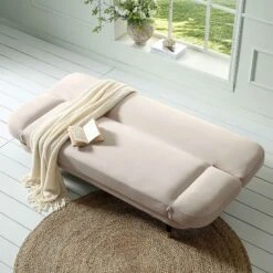 Solna 2-Seater Sofa Bed, Champagne Velvet -Daals Shop GCSF 2277 CHAMP VEL scene2