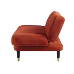 Solna 2-Seater Sofa Bed, Rust Velvet -Daals Shop GCSF 2277 RUST VEL WB6