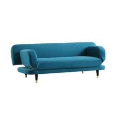 Solna 2-Seater Sofa Bed, Teal Velvet -Daals Shop GCSF 2277 TEAL VEL GIF1
