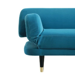 Solna 2-Seater Sofa Bed, Teal Velvet -Daals Shop GCSF 2277 TEAL VEL GIF3