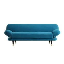 Solna 2-Seater Sofa Bed, Teal Velvet -Daals Shop GCSF 2277 TEAL VEL WB1