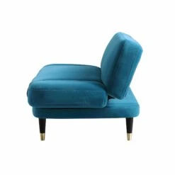 Solna 2-Seater Sofa Bed, Teal Velvet -Daals Shop GCSF 2277 TEAL VEL WB3