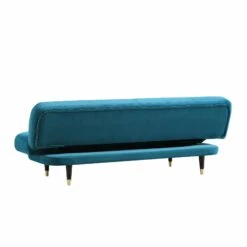 Solna 2-Seater Sofa Bed, Teal Velvet -Daals Shop GCSF 2277 TEAL VEL WB5