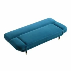Solna 2-Seater Sofa Bed, Teal Velvet -Daals Shop GCSF 2277 TEAL VEL WB6