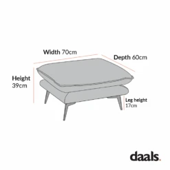 Obriel Grey Marl Fabric Footstool -Daals Shop GCSF 2299 STOOL 1 dc4c12c7 4728 40d6 98af 2caea59608f1