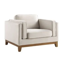 Dipley Champagne Velvet Sofa, 1-Seater -Daals Shop GCSF 2339 CHAMP VEL 1ST WB2