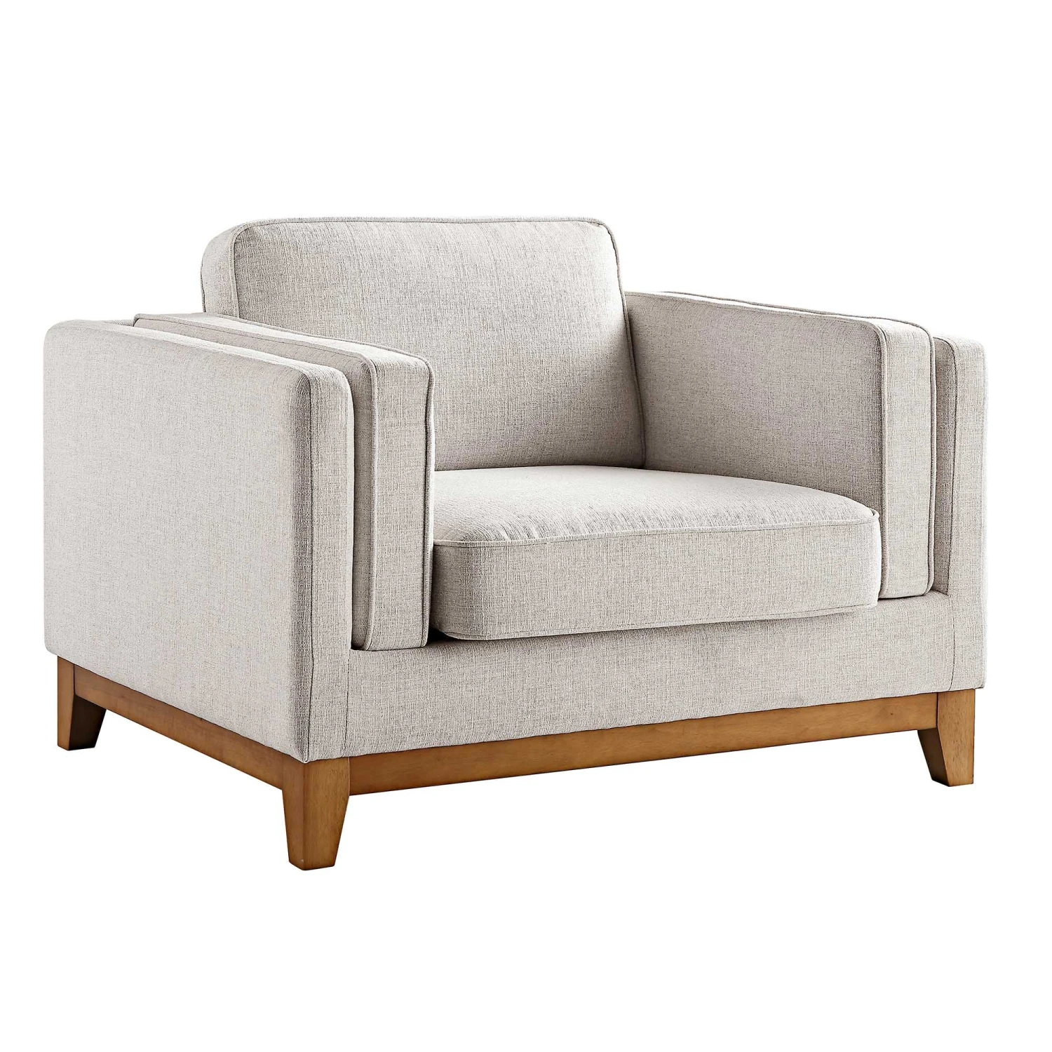 Dipley Oatmeal Fabric Sofa, 1-Seater 7 Dipley Oatmeal Fabric Sofa, 1-Seater - Image 7