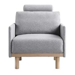 Timber Grey Marl Fabric Armchair -Daals Shop GCSF 2348 GREY FAB 1ST WB2