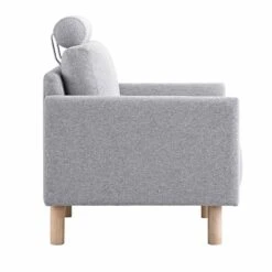 Timber Grey Marl Fabric Armchair -Daals Shop GCSF 2348 GREY FAB 1ST WB4