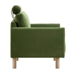 Timber Fern Green Velvet Armchair -Daals Shop GCSF 2348 MOSS VEL 1ST WB3