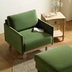 Timber Fern Green Velvet Armchair -Daals Shop GCSF 2348 MOSS VEL 1ST scene3