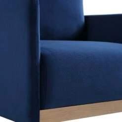 Timber Navy Blue Velvet Armchair -Daals Shop GCSF 2348 NAVY VEL 1ST detail1