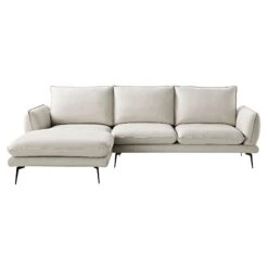 Obriel Oatmeal Fabric Sofa, Grande Chaise Sofa Left Hand -Daals Shop GCSF 2400 OAT FAB LEFT WB1
