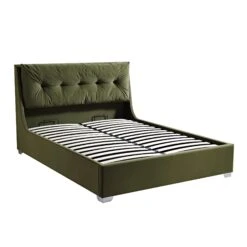 Hadley Moss Green Velvet Ottoman Storage Bed 19 Hadley Moss Green Velvet Ottoman Storage Bed -Daals Shop JAH 010 MOSS VEL WB2