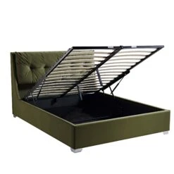 Hadley Moss Green Velvet Ottoman Storage Bed 20 Hadley Moss Green Velvet Ottoman Storage Bed -Daals Shop JAH 010 MOSS VEL WB3