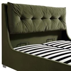 Hadley Moss Green Velvet Ottoman Storage Bed 22 Hadley Moss Green Velvet Ottoman Storage Bed -Daals Shop JAH 010 MOSS VEL detail1