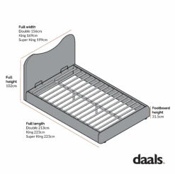 Egerie Curved Headboard Mist Grey Boucle Ottoman Storage Bed -Daals Shop JAH 011 52a99c63 e4d5 4b16 bd0e dc5f9178332f