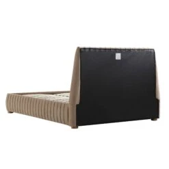 Helia Pleated Ottoman Storage Bed, Taupe Velvet -Daals Shop JAH 012 MINK VEL WB6