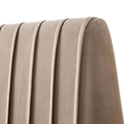 Helia Pleated Ottoman Storage Bed, Taupe Velvet -Daals Shop JAH 012 MINK VEL detail2