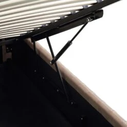 Helia Pleated Ottoman Storage Bed, Taupe Velvet -Daals Shop JAH 012 MINK VEL detail5