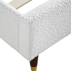 Eleanor White Boucle Upholstered Bed Frame With Domed Headboard 24 Eleanor White Boucle Upholstered Bed Frame With Domed Headboard -Daals Shop JAH 08 ECRU BOU detail3