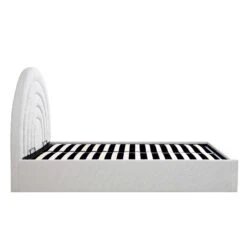 Archer White Boucle Ottoman Storage Bed -Daals Shop JAH 09 ECRUBOUCLE WB5