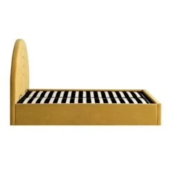 Archer Mustard Yellow Velvet Ottoman Storage Bed -Daals Shop JAH 09 MUSTVEL WB5