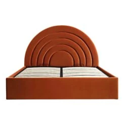 Archer Rust Velvet Ottoman Storage Bed -Daals Shop JAH 09 RUSTVEL WB2