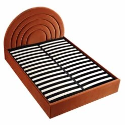 Archer Rust Velvet Ottoman Storage Bed -Daals Shop JAH 09 RUSTVEL WB4