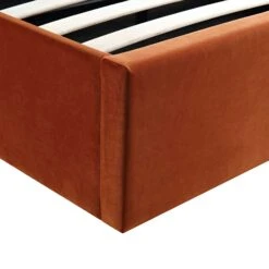 Archer Rust Velvet Ottoman Storage Bed -Daals Shop JAH 09 RUSTVEL detail4