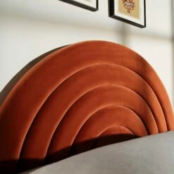 Archer Rust Velvet Ottoman Storage Bed -Daals Shop JAH 09 RUSTVEL scene3