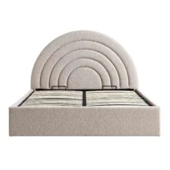 Archer Taupe Boucle Ottoman Storage Bed -Daals Shop JAH 09 TAUPEBOUCLE WB4