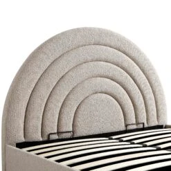 Archer Taupe Boucle Ottoman Storage Bed -Daals Shop JAH 09 TAUPEBOUCLE detail1