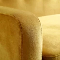 Clarence 3-Seater Sofa In Mustard Yellow Velvet -Daals Shop LVSF 06 MUSTARDVEL 3ST detail3