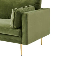 Pelham Moss Green Velvet Fabric Armchair -Daals Shop LVSF 386 GREENVEL 1ST detail1