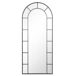 Beaumont Arched Full Lenth Metal Frame Mirror 178 X 76 Cm, Black 11 Beaumont Arched Full Lenth Metal Frame Mirror 178 X 76 Cm, Black -Daals Shop MIRR 029 BLACK WB1
