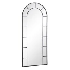Beaumont Arched Full Lenth Metal Frame Mirror 178 X 76 Cm, Black 13 Beaumont Arched Full Lenth Metal Frame Mirror 178 X 76 Cm, Black -Daals Shop MIRR 029 BLACK WB2