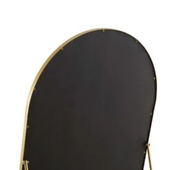 Dina Freestanding Arched Full Length Metal Frame Mirror 160 X 76 Cm, Gold Effect -Daals Shop MIRR 049 GOLD detail3