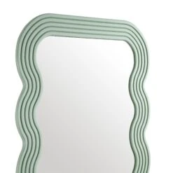 Venus Full Length Wave Mirror 180 X 100 Cm, Sage Green -Daals Shop MIRR 162 SAGE detail1