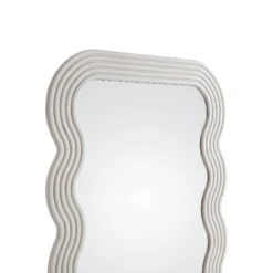 Venus Full Length Wave Mirror 180 X 100 Cm, Washed White -Daals Shop MIRR 162 WASHWHITE detail1
