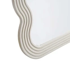 Venus Full Length Wave Mirror 180 X 100 Cm, Washed White -Daals Shop MIRR 162 WASHWHITE detail3