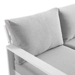 Albany Aluminium Large Corner Casual Dining Set With Rising Table, White 26 Albany Aluminium Large Corner Casual Dining Set With Rising Table, White -Daals Shop OD DINE 1045 WHITE detail3