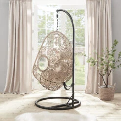 Daisy Floral Pattern Indoor Outdoor Hanging Chair -Daals Shop OD HC 013 3